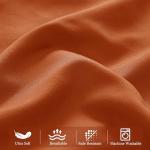 vveiiye Standard Pillow Shams Set of 2 Burnt Orange Pillow Shams Soft Microfiber Pillow Covers with Envelope Closure, Fade, Wrinkle and Shrink Resistant Bed Pillow Cases, 20 × 26 Inches