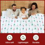 Christmas Duvet Cover King Size Set - Extra Soft King Duvet Cover with 2 Pillow Shams - Holiday Xmas Bedding w/ Zipper Closures & Ties - Comfy, Cozy Breathable Bed Set - 104 x 90, Christmas Tree Print