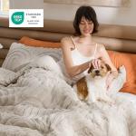 Bedsure Boho Tufted King Comforter Set - Beige Boho Bedding Comforter Sets, 3 Pieces Farmhouse Shabby Chic Embroidery Bed Set, Soft Fluffy Cozy Arch Pattern Comforter for All Seasons