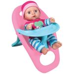 Lissi: 12" Doll Set: Bunk Bed & highchair - Pink, Green, Blue - 3pc Baby Doll Feeding & Sleep Toy Playset, Heart & Bird Outfit, Kids & Toddlers 2+