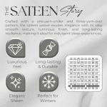 1200 Thread Count Queen Size Sheets Set White, Ultra Soft Cotton Rich Easy Care Sateen Sheets, Moisture Wicking Bed Sheet with Deep Pocket (1 Flat Sheet, 1 Fitted Sheet & 2 Pillowcases)