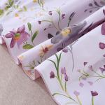 URBONUR Floral Duvet Cover Set Twin Size 3-Pieces Egyptian Cotton Percale Weave Garden Chic Flowers Comforter Bedding Set, Soft and Breathable Duvet Covers with Button Closure