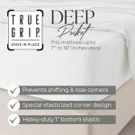 1200 Thread Count Queen Size Sheets Set White, Ultra Soft Cotton Rich Easy Care Sateen Sheets, Moisture Wicking Bed Sheet with Deep Pocket (1 Flat Sheet, 1 Fitted Sheet & 2 Pillowcases)