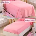 Wowelife Toddler Bedding Set for Girls 4 Piece Ruffle Boho Tufted Fringe Pink Toddler Bed Comforter Sets Jacquard Bed Set Bed in a Bag with Comforter, Flat Sheet, Fitted Sheet, Pillowcase