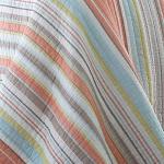 Levtex Home Brighton Coral Twin Cotton Quilt Set Stripe Coastal