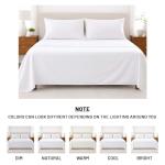SGI bedding 1000 Thread Count Sheet Set King - 100% Egyptian Cotton Sheets – 18" Luxury Deep Pocket Bedding - Soft, Breathable & Premium - Hotel Sheets -White