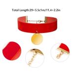 Jmkcoz Halloween Dalmatian Costume Set Puppy Dog Ear Headband and Tail Velvet Choker Stickers for 100 Days of School Dress Up (Style 1)