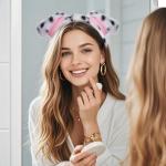 Jmkcoz Halloween Dalmatian Costume Set Puppy Dog Ear Headband and Tail Velvet Choker Stickers for 100 Days of School Dress Up (Style 1)