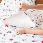 Berkshire Blanket Peanuts® Kids Sheet Set, Full Size - 4 Pieces, Peanuts® Sleeping Colorized Sheet Scale White, Cute Character Snoopy Printed Soft Microfiber Bed Sheets