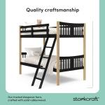 Storkcraft Caribou Twin Bunk Bed - Black/Natural