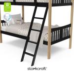 Storkcraft Caribou Twin Bunk Bed - Black/Natural