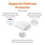 Amazon Basics Zippered Mattress Encasement - Waterproof & Bed Bug Proof, Twin XL
