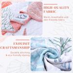 Heymybed Coastal Quilt Set Queen Size Beach Coverlet Pink Starfish Coral Seashell Bedspread Ocean Beach Themed Bed Cover Microfiber Soft Lightweight Bedding Sets for All Seasons (96"×90")