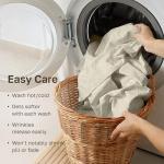 California Design Den Deep Pocket King Sheets Set - Luxury 600 Thread Count 100% Cotton Sateen, King Size Sheet Set, All Around Elastic, Snug Fit, Hotel Quality Bedding - Ivory (Warm Cream)