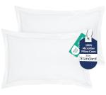 Soft Microfiber Pillow Shams 2 Pack - White