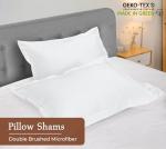 Soft Microfiber Pillow Shams 2 Pack - White
