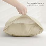 Light Khaki Boho Striped Pillowcase Set - 2 Pack