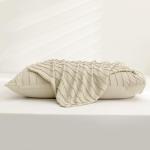 Light Khaki Boho Striped Pillowcase Set - 2 Pack