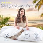JOLLYVOGUE Set of 2 Pillows for Cozy Sleep