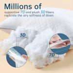 JOLLYVOGUE Set of 2 Pillows for Cozy Sleep