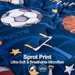 Sports Themed Twin Bed Set for Kids - 7 Piece