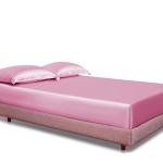 Rajan Linen Luxury Satin Duvet with Fitted Set Queen Bed-Sheets –4-Piece Includes: 16”-18” Inch Super Extra Deep Pocket Fitted Sheet – Perfectly Fit Queen Size –Pink.
