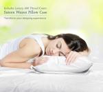 ROYALE LINENS 400 Thread Count 100% American Grown Cotton 4 Piece Sateen Full Sheet Set - 1 Fitted Sheet, 1 Flat Sheet, 2 Pillow case - White Full Bedsheet - Cotton Sheets - (Full, Signature White)