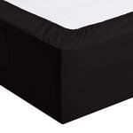 Twin Black Microfiber Bed Sheet Set
