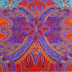 Boho Queen Duvet Cover Set with Colorful Print