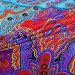 Boho Queen Duvet Cover Set with Colorful Print