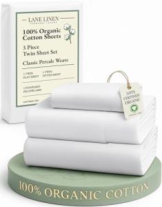 Organic Cotton Twin Sheets Set - Soft & Breathable