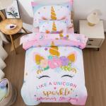 Unicorn Sparkle Toddler Bed Set - 5 Pieces