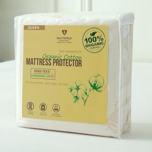 Queen Organic Waterproof Mattress Protector – Soft & Breathable