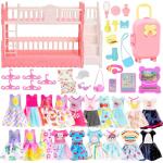Mini Bunk Bed Set with Dresses and Accessories