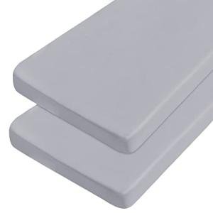 Fitted Cot Sheets 31" x 75" - 2 Pack Gray