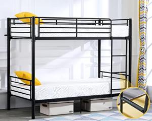 Bonnlo Heavy Duty Twin Over Twin Bunk Bed