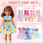 Mini Bunk Bed Set with Dresses and Accessories