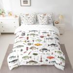 Fishing Theme Twin Comforter Set for Kids