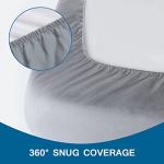 Fitted Cot Sheets 31" x 75" - 2 Pack Gray