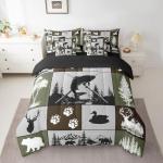 Fishing and Hunting Themed 7-Piece Bedding Set