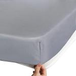 Fitted Cot Sheets 31" x 75" - 2 Pack Gray