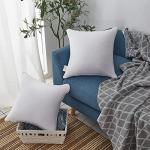 Set of 2 Cotton Throw Pillow Inserts
