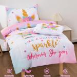 Unicorn Sparkle Toddler Bed Set - 5 Pieces