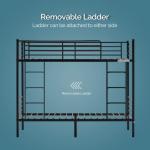 Bonnlo Heavy Duty Twin Over Twin Bunk Bed