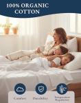 Organic Cotton Twin Sheets Set - Soft & Breathable