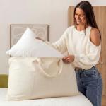 100% Cotton Canvas Pillow Storage Bags – 2 Pack