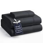 Ultra Soft Twin Bed Sheet Set – Black