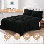 Ultra Soft Twin Bed Sheet Set – Black