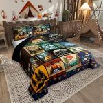 Erosebridal Camping Themed Twin Comforter Set