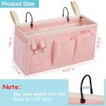 Pink Bedside Caddy Organizer for Bunk Beds